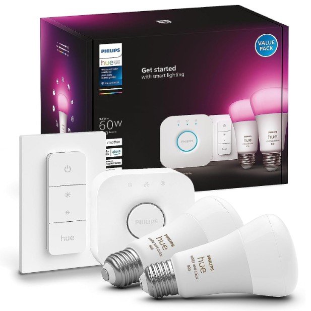 Philips Hue Smart Lighting Starter Kit