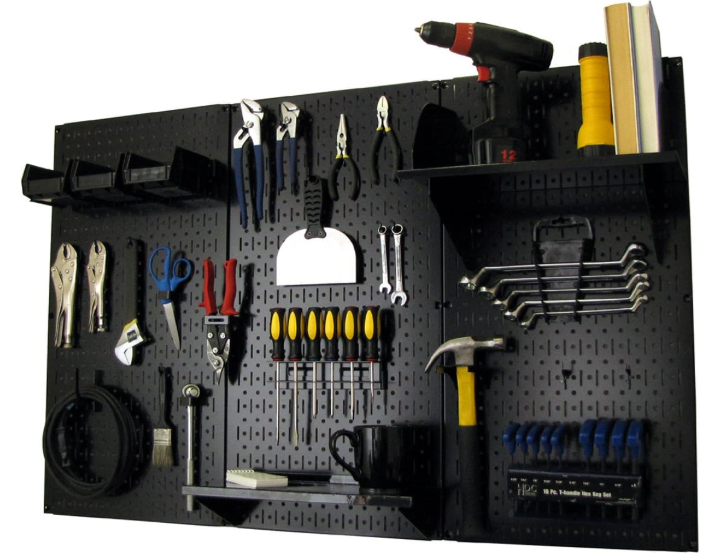 7 Smart Storage Ideas for Small Spaces 5 Wall Control metal peg board tool organizer