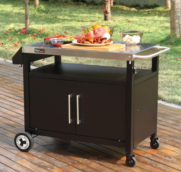 outdoor grilling cart