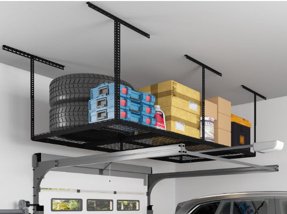 7 Smart Storage Ideas for Small Spaces 3 overhead garage rack
