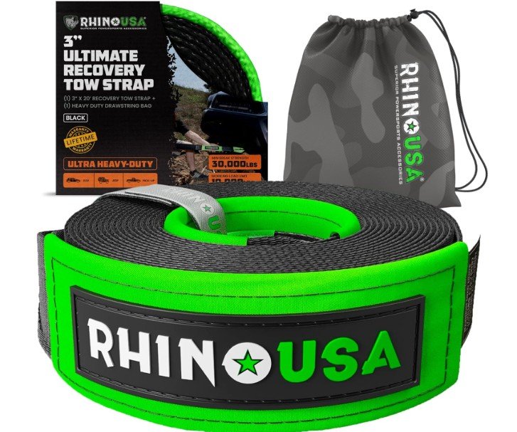 tow strap heavy duty with hooks