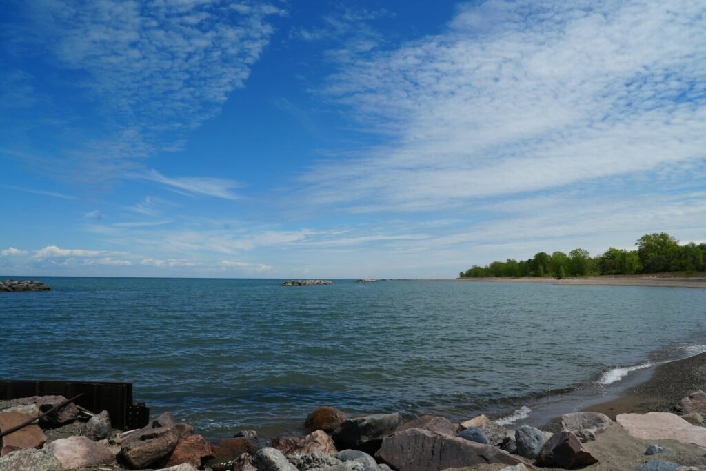 Best U.S. Lakes for Fishing; A view of a body of water from a rocky shore