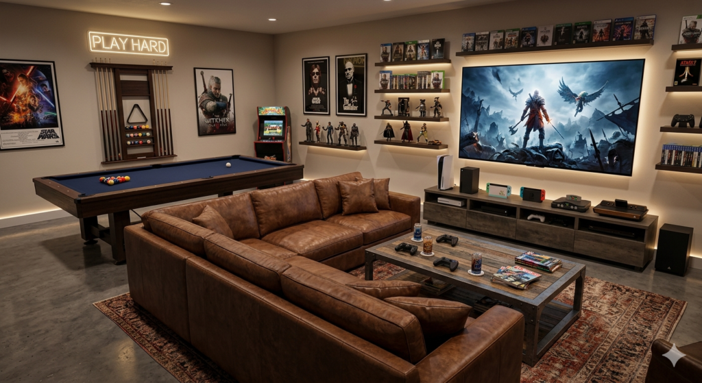 Themes for a Dream Man Cave; gaming man cave
