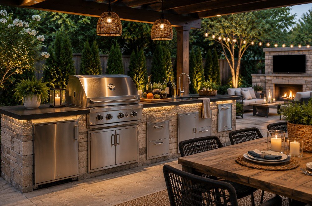 outdoor kitchen