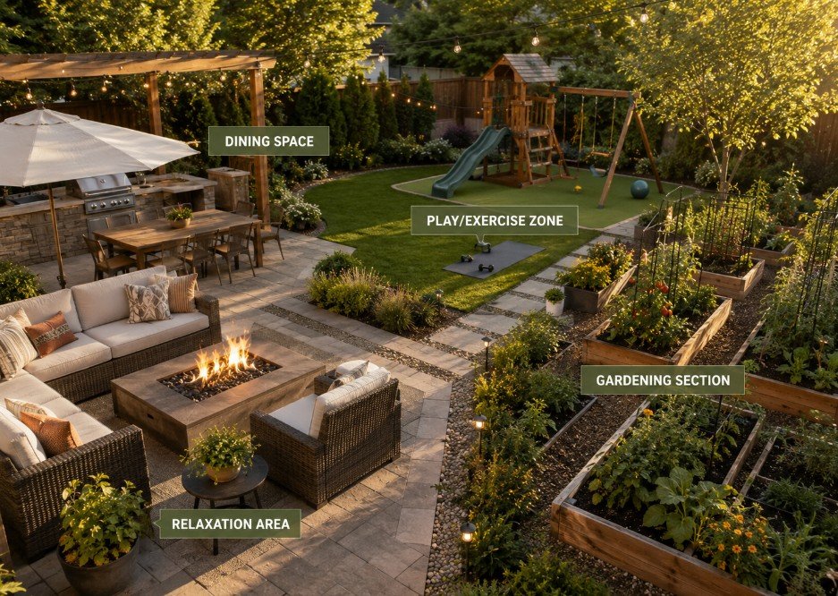 set up your backyard for function