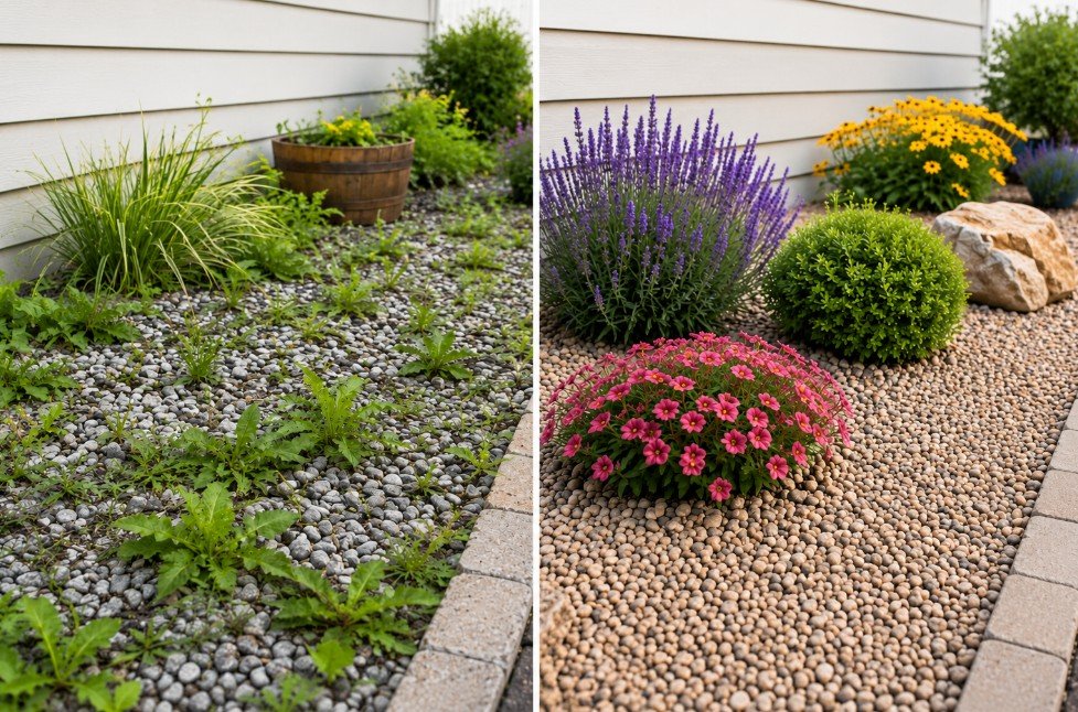 Keep Weeds Out of Gravel Areas