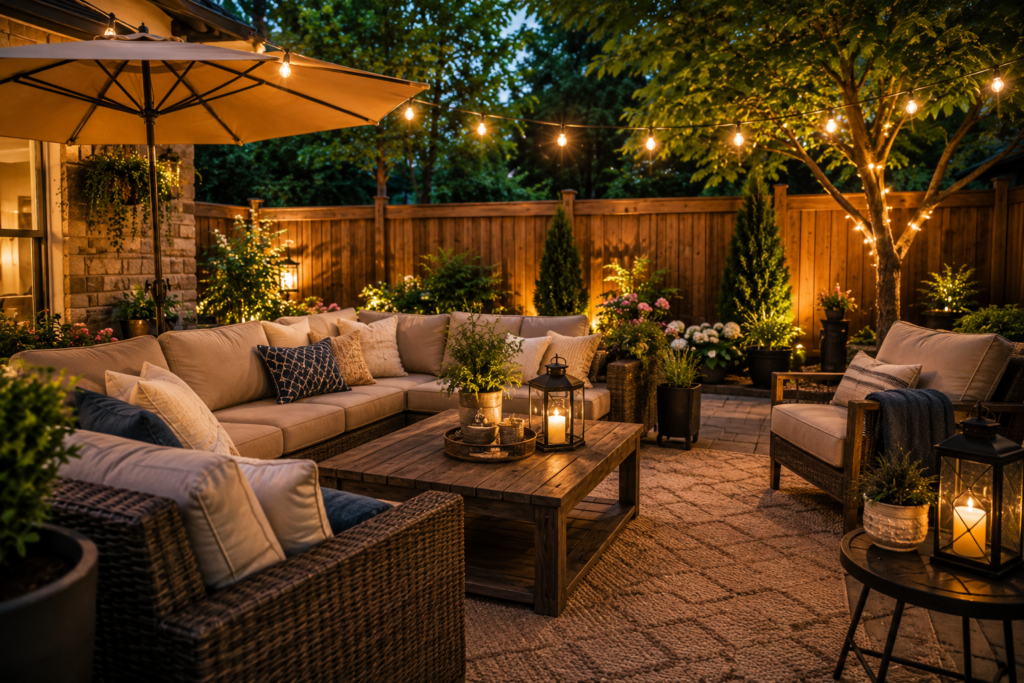 Weekend Project: Create a Cozy Backyard Lounge Area 1 Cozy Backyard Lounge Area