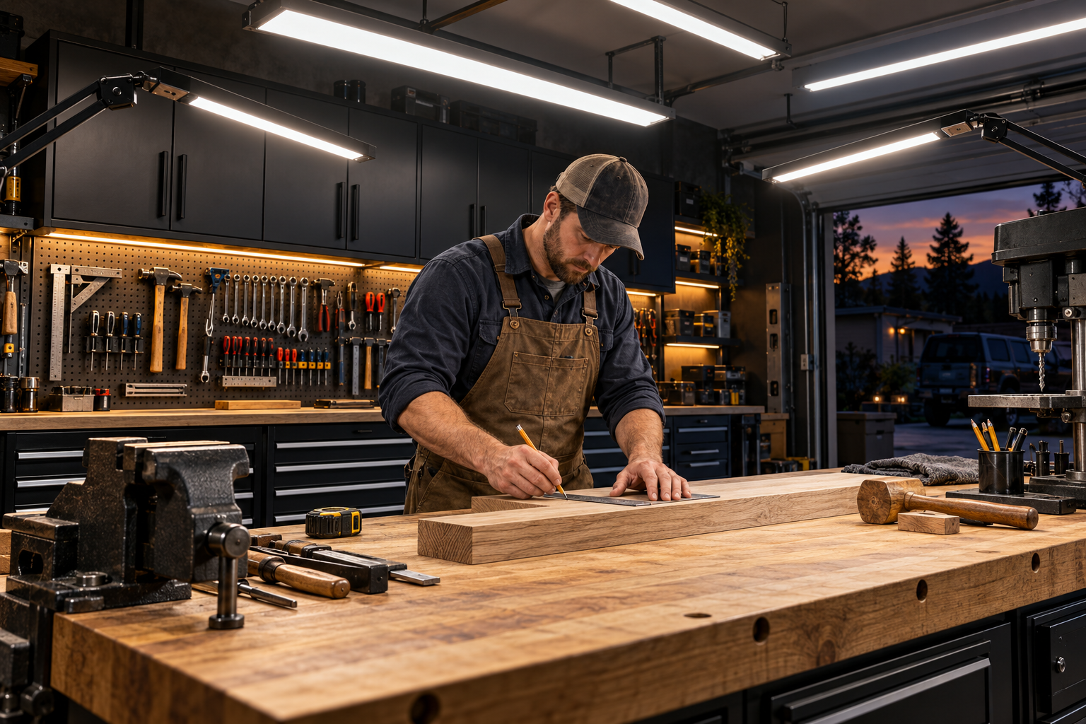 Garage Workbench Lighting