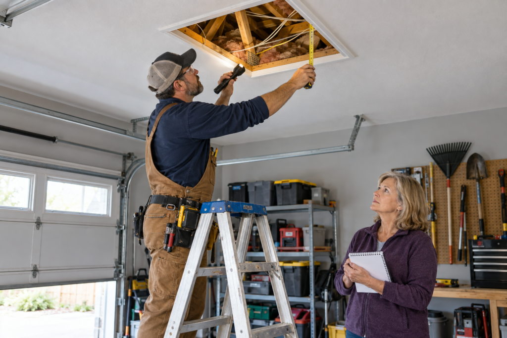 Small Garage Attic Access_contractor