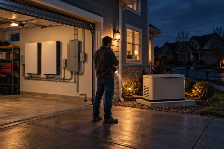 Whole-Home Battery vs. Generator